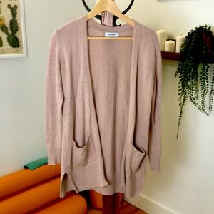 Old Navy Cotton Beige Light Tan Neutral Cardigan Sweater Top XS